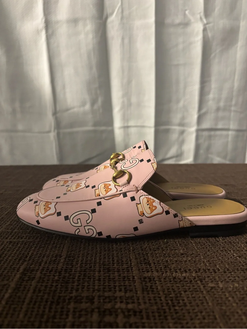 Gucci x Pikarar Kawaii Princetown Mule | Pink Leather | Size 6 | Retail $950 - Picture 4 of 10